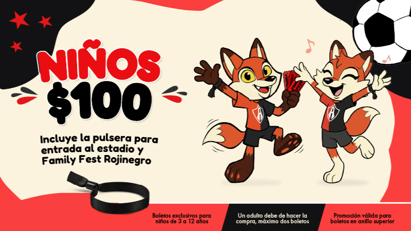 Atlas FC vs Querétaro - Niños
