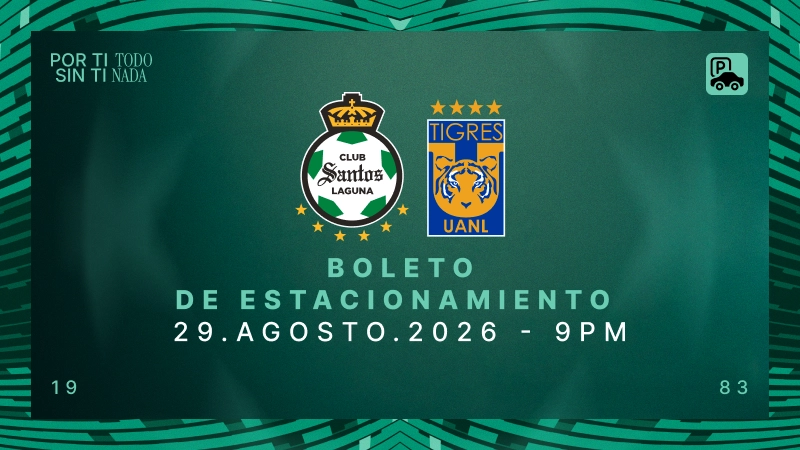 Estacionamiento Santos vs Tigres