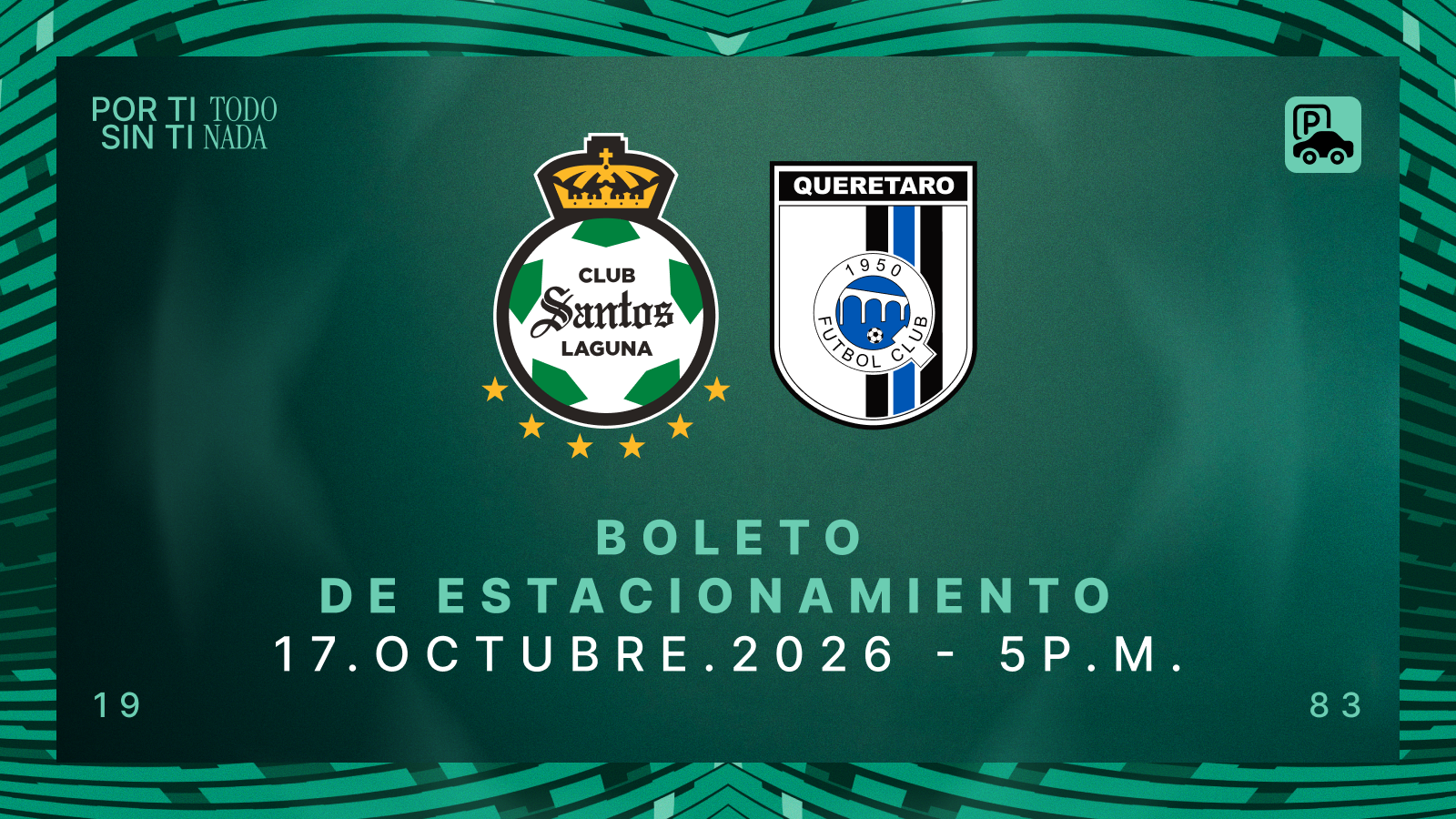 Estacionamiento Santos vs Querétaro