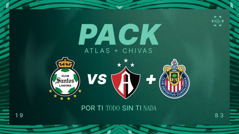 Pack 1 Santos: Atlas + Chivas