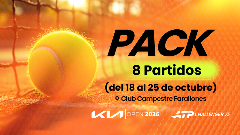 ABONO KIA OPEN  ATP (Oct 18 al 25)