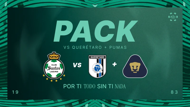 Pack 7 Santos vs Querétaro + Pumas